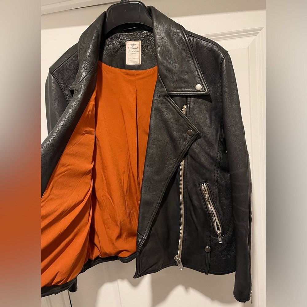 We The Free Jealousy Black Leather Jacket - Picture 7 of 16